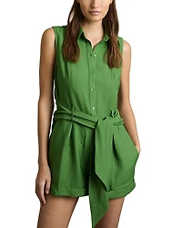 Reiss Millie Belted Playsuit
