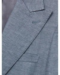 Linen Slim Fit Peak Lapel Blazer