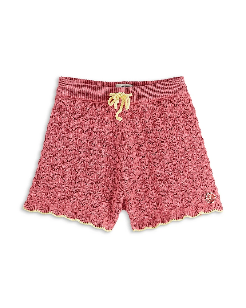Scotch & Soda Girls' Scalloped Knitted Shorts - Little Kid, Big Kid