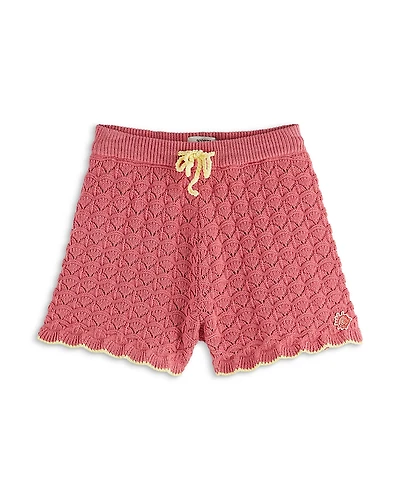 Scotch & Soda Girls' Scalloped Knitted Shorts - Little Kid, Big Kid