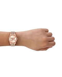 Mini Bryant Chronograph Rose Gold-Tone Stainless Steel Watch, 35mm