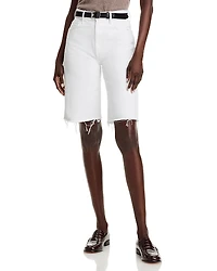 Mother The Maven Bermuda Fray Shorts