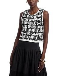 Cropped Patterned Top