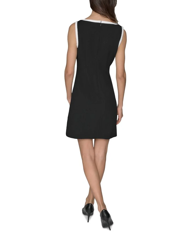 Split V Neck Sleeveless Dress