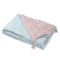 Aquamarine Handcrafted Cotton Quilt
