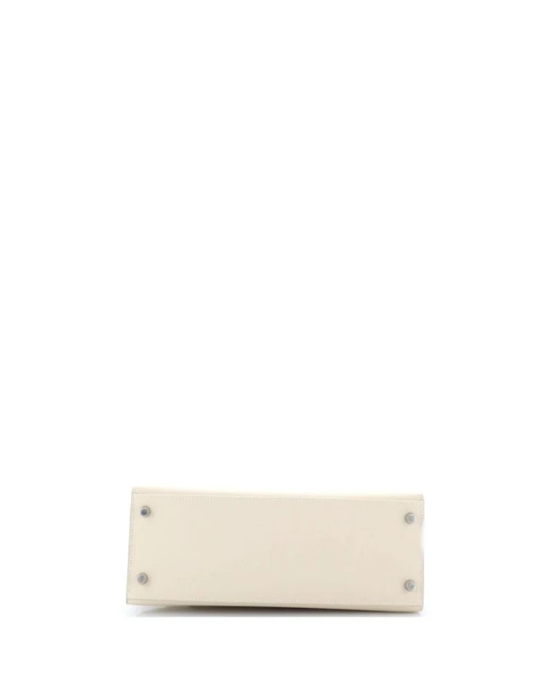 Kelly 28 Handbag Light Epsom with Palladium Hardware