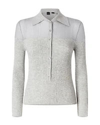 Makalu Ribbed Polo Top