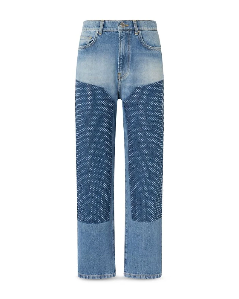 Rose Straight Leg Jeans Mid Wash