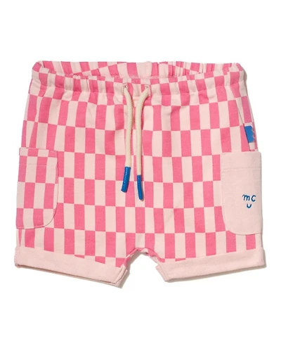 Girls' Recycled Cotton Checkered Short - Baby