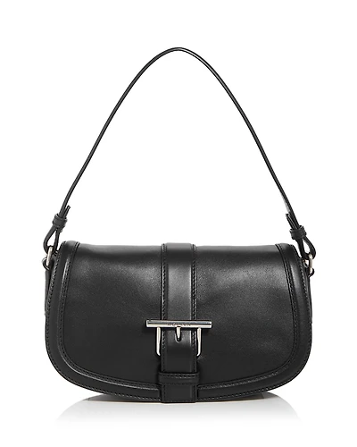 McQueen T-Bar Leather Shoulder Bag