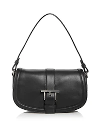 McQueen T-Bar Leather Shoulder Bag