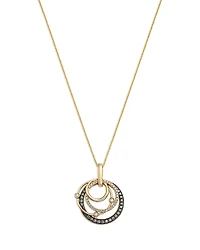 Bloomingdale's Fine Collection Champagne & Brown Diamond Pendant Necklace