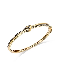 Bloomingdale's Fine Collection Brown Diamond Knot Bangle Bracelet