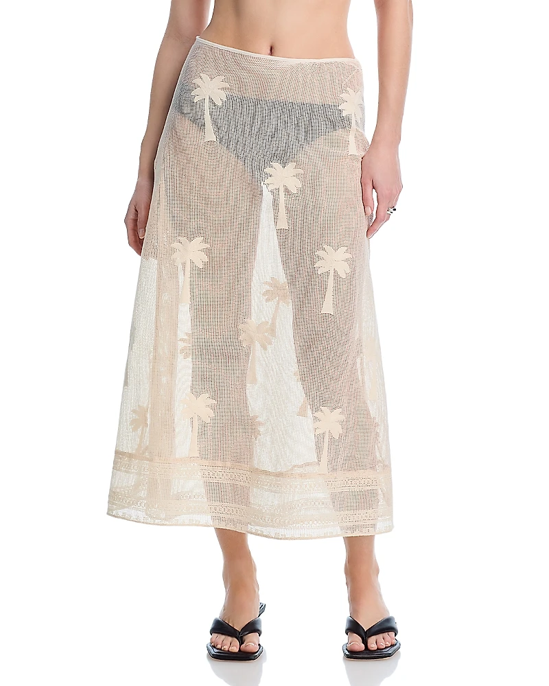 Johanna Ortiz Fair Winds Mesh Cover-Up Skirt