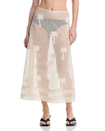 Johanna Ortiz Fair Winds Mesh Cover-Up Skirt