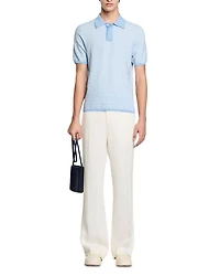 Square Cross Jacquard Polo Shirt