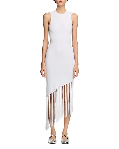 Fringed Crochet Maxi Dress