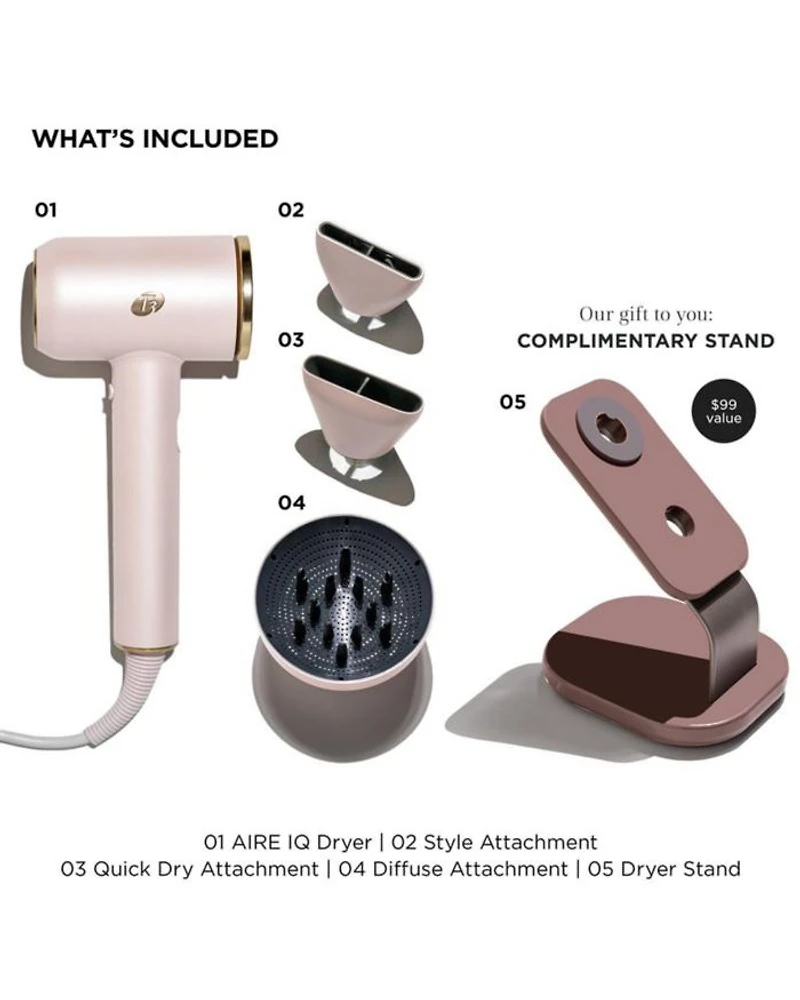 Aire IQ Intelligent Hair Dryer - Satin Blush
