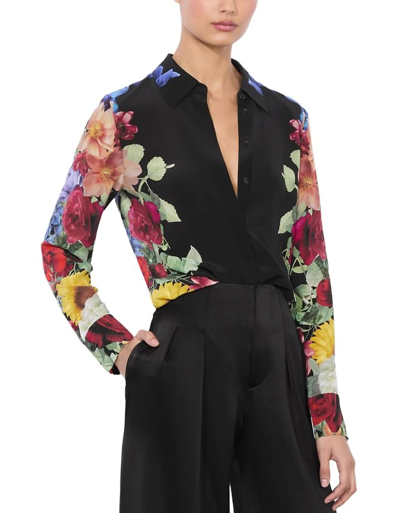 Brady Button Front Blouse