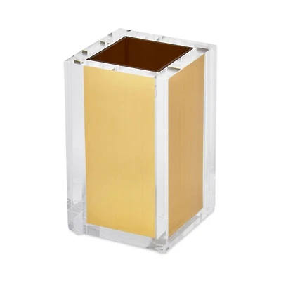 Lucite Toothbrush Cup - Gold