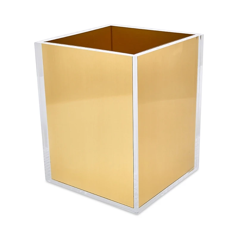 Tizo Gold Lucite Waste Basket