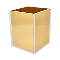 Tizo Gold Lucite Waste Basket