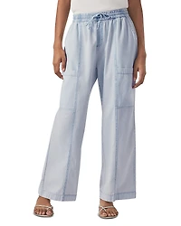 Splendid Indigo Stripe Wide Pants