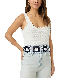 Splendid Sonia Crochet Sweater Tank
