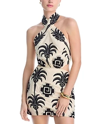 Johanna Ortiz Pintaderas Mini Swim Cover-Up Dress