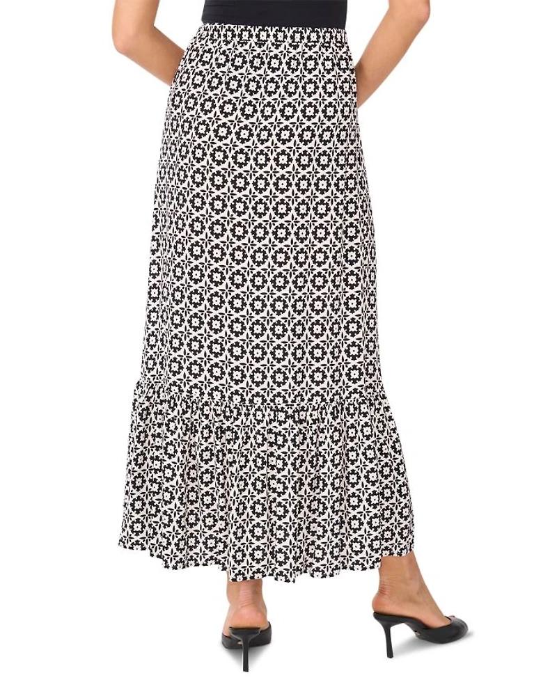 Ruffle Midi Skirt