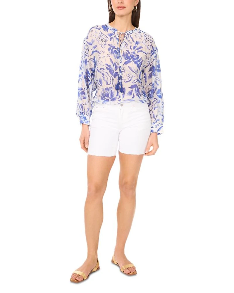 Oversized Tie Front Top