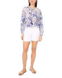 Oversized Tie Front Top