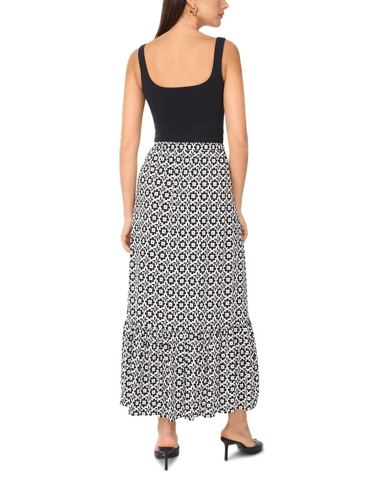 Ruffle Midi Skirt