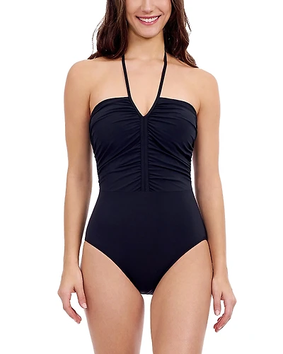Profile by Gottex Halter Bandeau One Piece Swimsuit