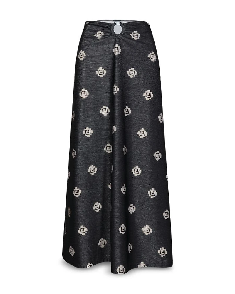 Shimmering Midi Cover Up Skirtx