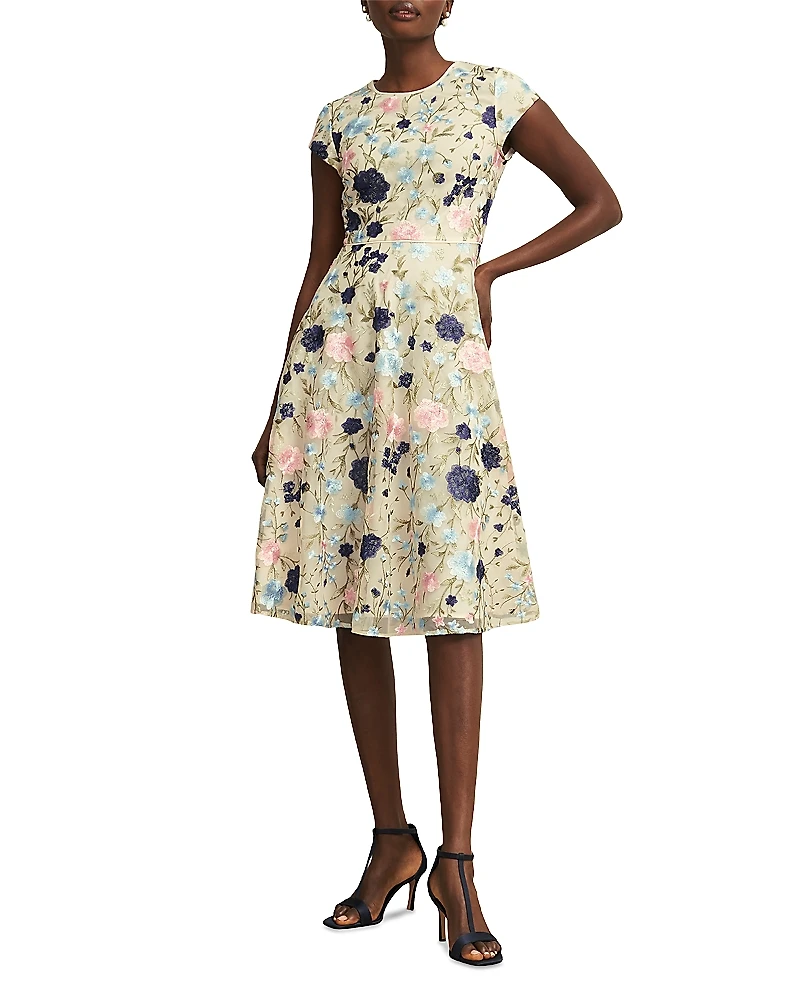 Hobbs London Tia Embroidered Dress