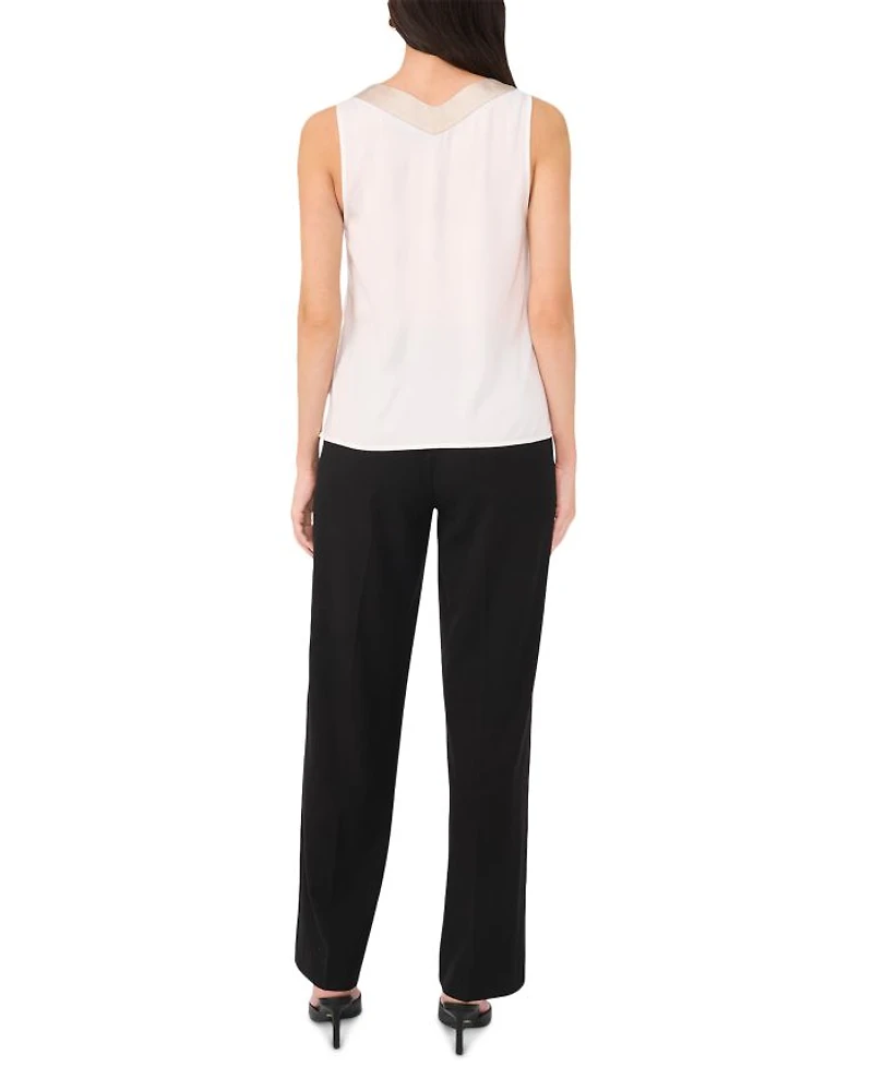 V Neck Sleeveless Blouse