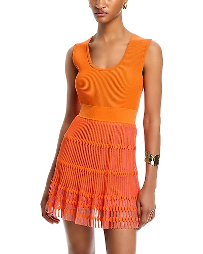 Milly Sheer Knit Mini Dress