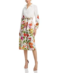 Elie Tahari Juliana Sky Jardin Shirt Dress