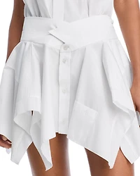 Cut Off Double Shirt Dress