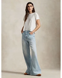 High Rise Wide Leg Jeans Blue