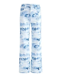 Weezy Printed High Rise Wide Leg Jeans Chateau
