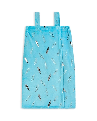 Iscream Girls' Blue Foil Lightning Spa Wrap - Little Kid, Big Kid