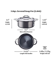 NanoBond® Molecular Titanium 3-Quart Soup Pot with Lid