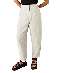 Whistles Petites Authentic High Rise Barrel Leg Jeans