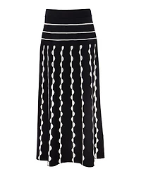 Liz Pleated Scalloped Skirt