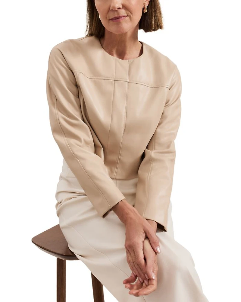 Sylvia Faux Leather Jacket