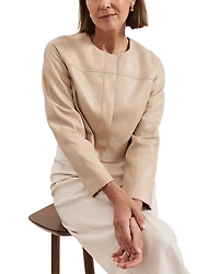 Sylvia Faux Leather Jacket