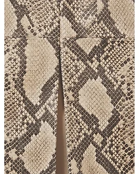 Missa Snake Leather Pencil Skirt