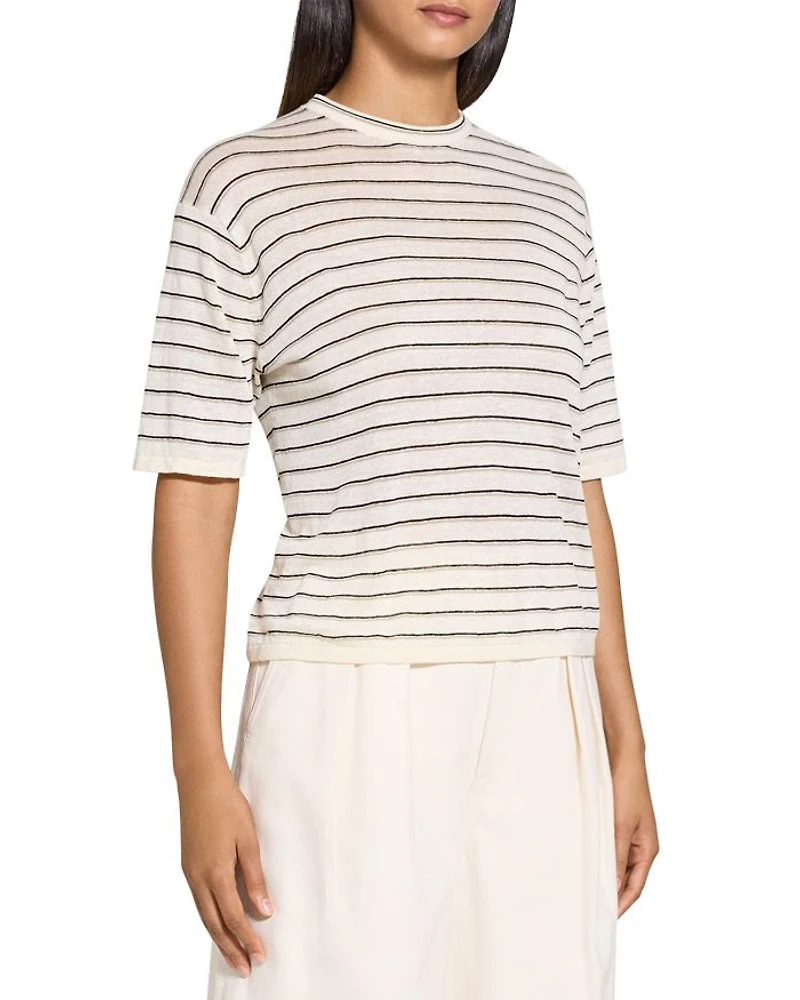 Boyfriend Tee Linen-Blend
